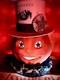 Beautiful Rarefind Retired Dee Foust Bethany Lowe Halloween Pumpkin Figurine