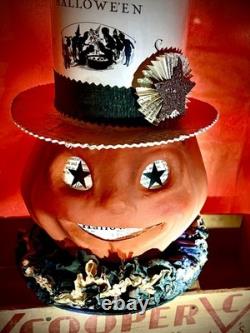 Beautiful RareFind Retired Dee Foust Bethany Lowe Halloween Pumpkin Figurine
