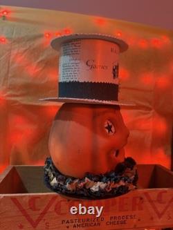 Beautiful RareFind Retired Dee Foust Bethany Lowe Halloween Pumpkin Figurine