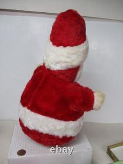 Beautiful Vintage 12 Tall Plush Revolving Musical Santa Claus