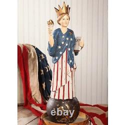 Bethany Lowe 25 Paper Mache Lady Liberty Figurine TD5019 4th Of July Figurine