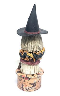 Bethany Lowe Bruce Elsass Halloween Witch Candy Container Primitive Folk Art