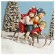 Bethany Lowe Children Winter Sledding Trio Christmas Retro Vntg Figurine Decor