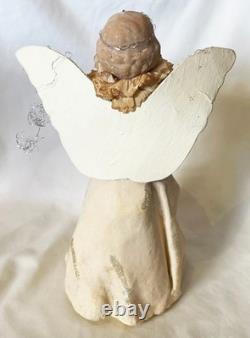 Bethany Lowe Designs Dee Foust Paper Mache Christmas Music Angel 9.5