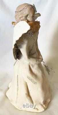 Bethany Lowe Designs Dee Foust Paper Mache Christmas Music Angel 9.5