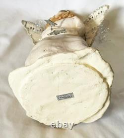 Bethany Lowe Designs Dee Foust Paper Mache Christmas Music Angel 9.5