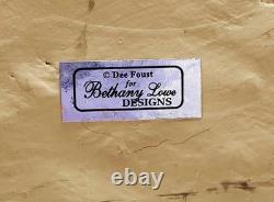 Bethany Lowe Designs Dee Foust Paper Mache Christmas Music Angel 9.5