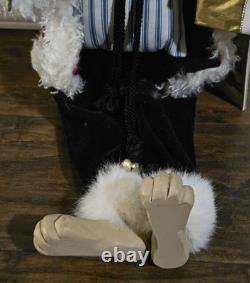 Bethany Lowe English Hares And Gardening Rabbits Velvet Christmas Bunny LE 50