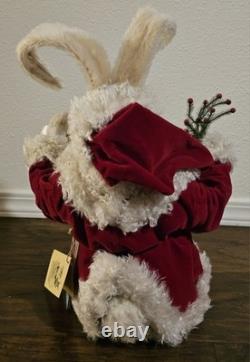 Bethany Lowe English Hares And Gardening Rabbits Velvet Christmas Bunny LE 50 Bethany Lowe English Hares And Gardening Rabbits Velvet Christmas Bunny LE 50