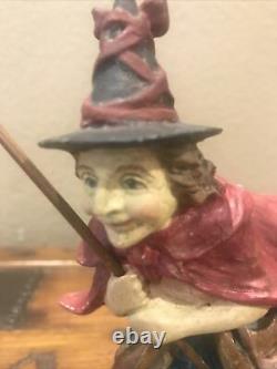 Bethany Lowe Halloween Dancing Witch withJOL Parade Stick-Rare-Retired 2005