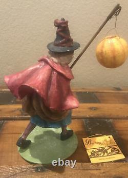 Bethany Lowe Halloween Dancing Witch withJOL Parade Stick-Rare-Retired 2005