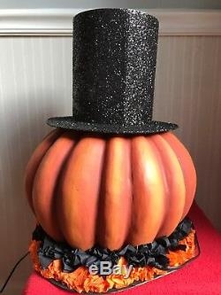 Bethany Lowe Halloween Mr. Pumpkin LanternRetired -Light Cord Included