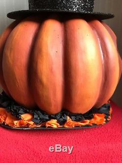 Bethany Lowe Halloween Mr. Pumpkin LanternRetired -Light Cord Included