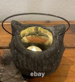 Bethany Lowe Halloween Set of 3 Black Cat Mini Buckets-Votive Included