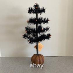 Bethany Lowe Halloween Tree Jack-O-Lantern Base Black Halloween Eyelash Tree 16