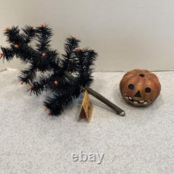 Bethany Lowe Halloween Tree Jack-O-Lantern Base Black Halloween Eyelash Tree 16