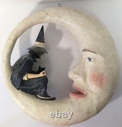 Bethany Lowe Halloween Witch On Moon TG9807 Retired