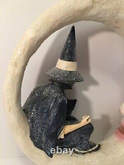 Bethany Lowe Halloween Witch On Moon TG9807 Retired