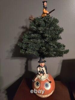 Bethany Lowe Halloween Witch Pollywog Tree Retired & Rare