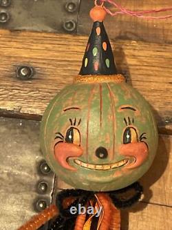 Bethany Lowe Johanna Parker Halloween Eavesdrop Tassel Ornaments-Set o 3 Retired