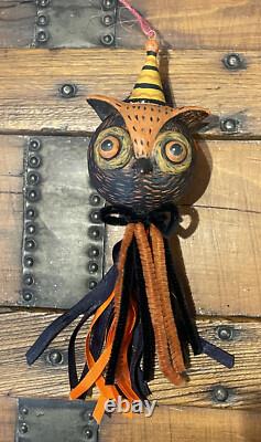 Bethany Lowe Johanna Parker Halloween Eavesdrop Tassel Ornaments-Set o 3 Retired