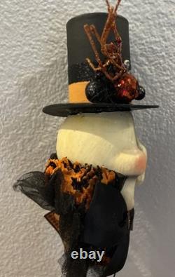 Bethany Lowe Leeann Kress Halloween Skeleton Wand Rattle-Retired