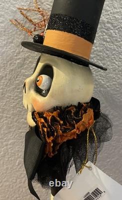 Bethany Lowe Leeann Kress Halloween Skeleton Wand Rattle-Retired