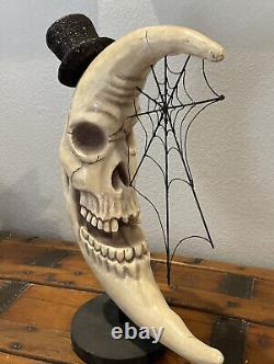 Bethany Lowe Magic Halloween Haunted Skeleton Moon-Retired