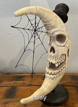 Bethany Lowe Magic Halloween Haunted Skeleton Moon-Retired