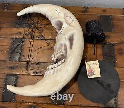 Bethany Lowe Magic Halloween Haunted Skeleton Moon-Retired