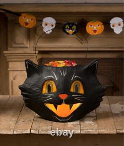 Bethany Lowe Mr. Cool Cat Bucket, XL Halloween Lit Decor, TJ3310