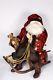 Bethany Lowe Original Christmas Father Christmas On Antique Sled B1217