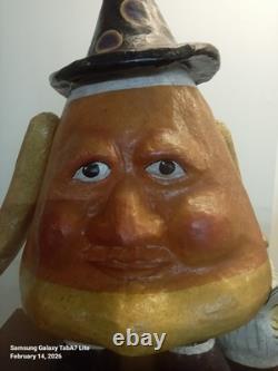 Bethany Lowe Paper Mache Halloween Candy Corn Charlie 22 Tall