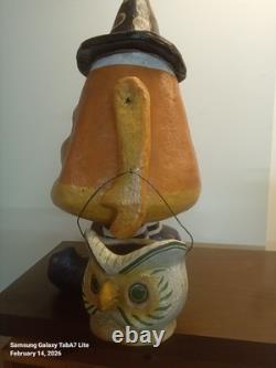Bethany Lowe Paper Mache Halloween Candy Corn Charlie 22 Tall Bethany Lowe Paper Mache Halloween Candy Corn Charlie 22 Tall