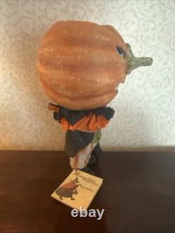 Bethany Lowe Paper Mache Twisted Jack With Cat Halloween New With Tag 9 Tall