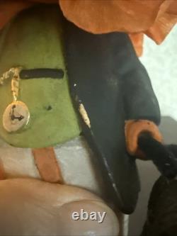 Bethany Lowe Paper Mache Twisted Jack With Cat Halloween New With Tag 9 Tall
