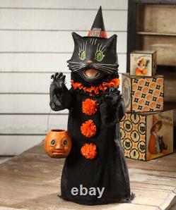 Bethany Lowe Scaredy Black Cat Ghoul 28 Trick or Treater Halloween Figure