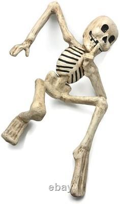 Bethany Lowe Skeleton in Jack-O'-Lantern Paper Mache Halloween Decor TD0060 Bethany Lowe Skeleton in Jack-O'-Lantern Paper Mache Halloween Decor TD0060