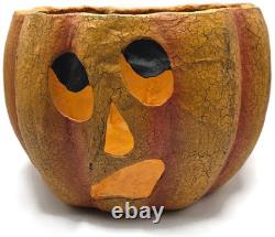Bethany Lowe Skeleton in Jack-O'-Lantern Paper Mache Halloween Decor TD0060 Bethany Lowe Skeleton in Jack-O'-Lantern Paper Mache Halloween Decor TD0060