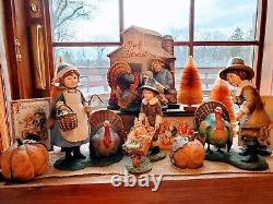 Bethany Lowe? Thanksgiving Pilgrim? Figurines? Rare? Collectables? Retired? Decor