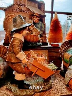 Bethany Lowe? Thanksgiving Pilgrim? Figurines? Rare? Collectables? Retired? Decor