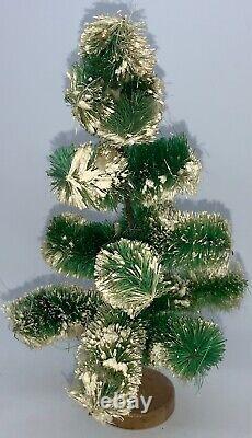 Big Lot! Vintage Bottle Brush Christmas Trees With Ornaments & Decorations