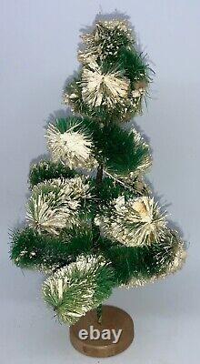 Big Lot! Vintage Bottle Brush Christmas Trees With Ornaments & Decorations