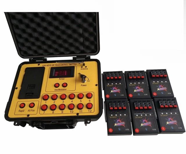 Bilusocn 300m Distance+24 Cues Fireworks Firing System Remote Control Equipment