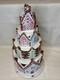 Blue Sky Ceramics Gingerbread 2019, Rare, Tea Light Pink Castle House, Heather G
