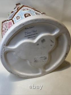 Blue Sky Ceramics Gingerbread 2019, RARE, Tea Light Pink Castle House, Heather G