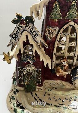 Blue Sky Clayworks CHRISTMAS Santa's Place HOUSE Snowman Heather Goldminc 15