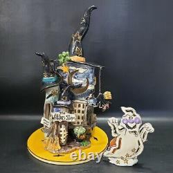 Blue Sky Clayworks Halloween Witches Shop Goldminc Tea Light House & Boo Ghost