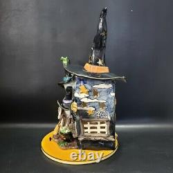 Blue Sky Clayworks Halloween Witches Shop Goldminc Tea Light House & Boo Ghost