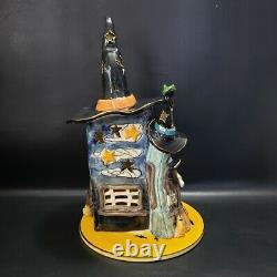 Blue Sky Clayworks Halloween Witches Shop Goldminc Tea Light House & Boo Ghost